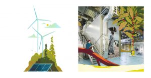 illustration Lavazza 2021 Sustainability Report
