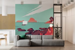 pittura muraria soggiorno