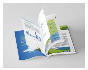 Illustrazioni Report sostenibilità 2021 Gualapack