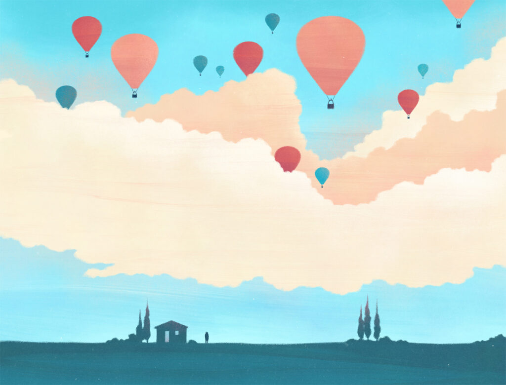 Illustrazione per AIRC tema matrimonio